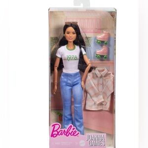 NIB Joanna Gaines Collectible Barbie Doll in Jeans & Top with Roller Skates